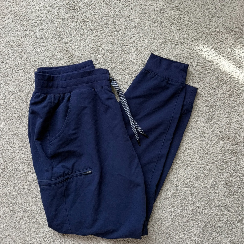 Jaanuu Navy Jogger Scrub Pants